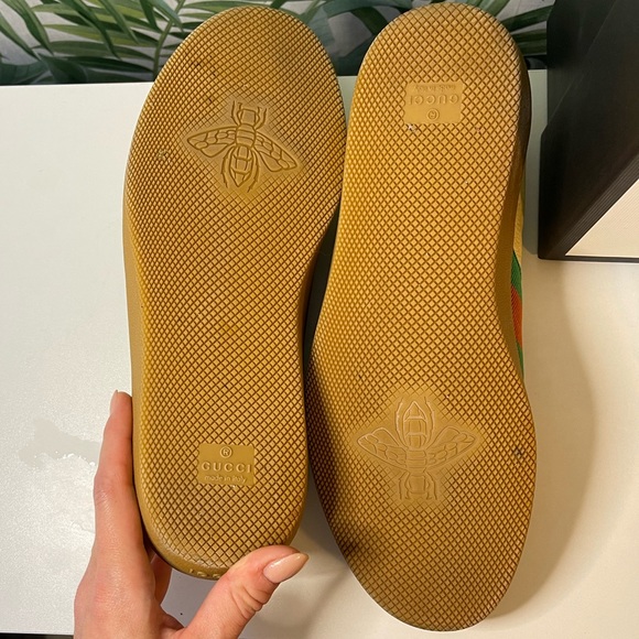 COPY - Gucci Webbing Sneakers *worn twice *with box, dust bag and extra laces! - Picture 6 of 7
